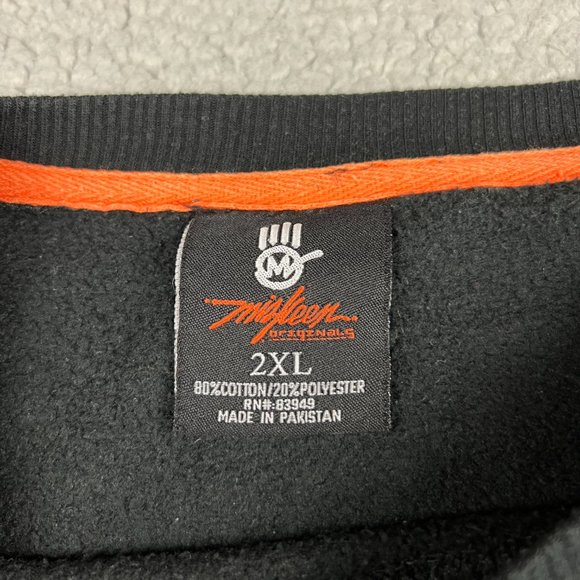 Miskeen Sweater Mens 2XL XXL Black Logo Crewneck Fleece Originals Y2K Vintage 1 - Picture 3 of 9